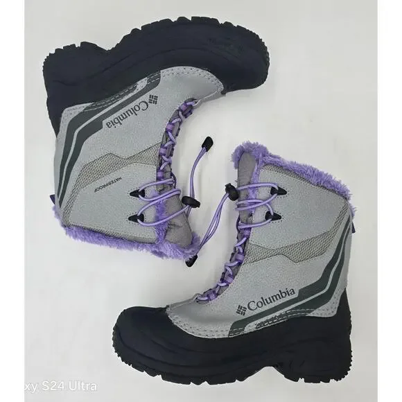 Columbia Winter Boots 400G Insulation Waterproof Bugaboot Plus IV Youth Girls 6 - Picture 2 of 8